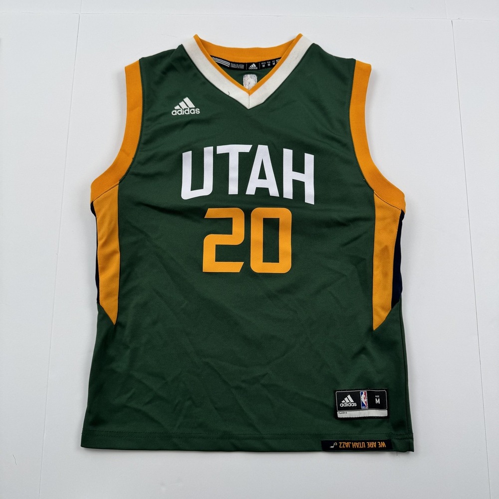 Utah Jazz Jersey Youth Medium NBA Basketball Hayward 20 Adidas Polyester